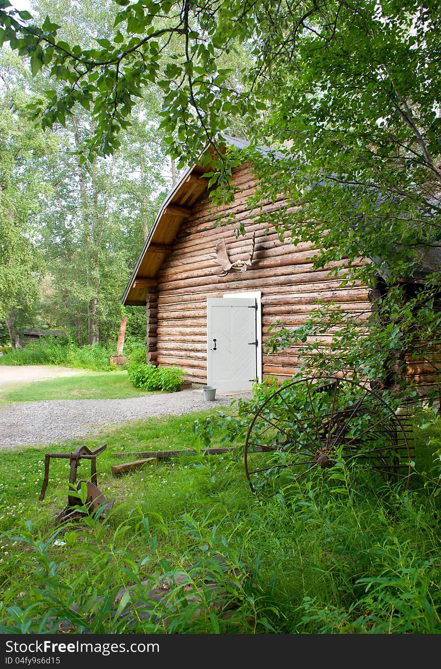 A cabin in the outback of Alaska. A cabin in the outback of Alaska