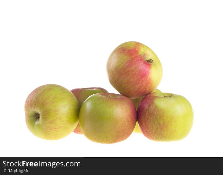 Fresh apple on white background