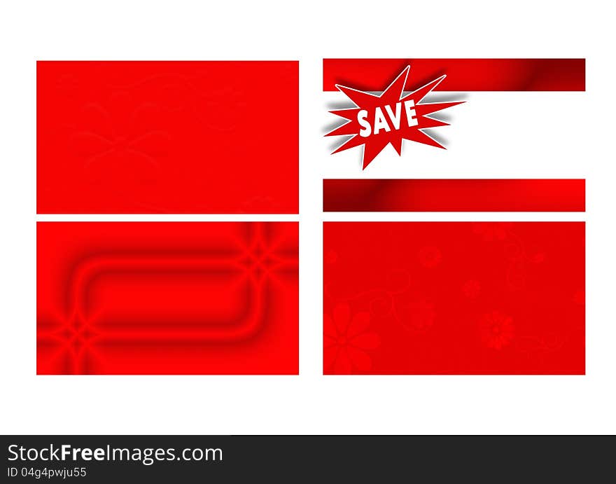 Four Vibrant Red Blank Business Card Template Backgrounds. Save!. Four Vibrant Red Blank Business Card Template Backgrounds. Save!