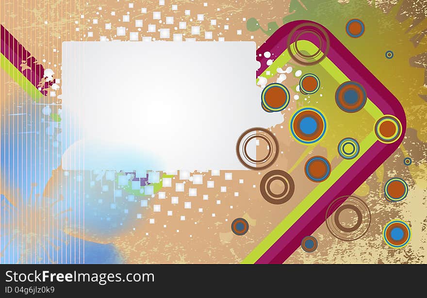 Abstract background in grunge style. Vector illustration.