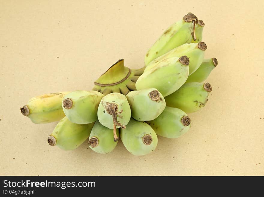 Cultivated banana close up shot