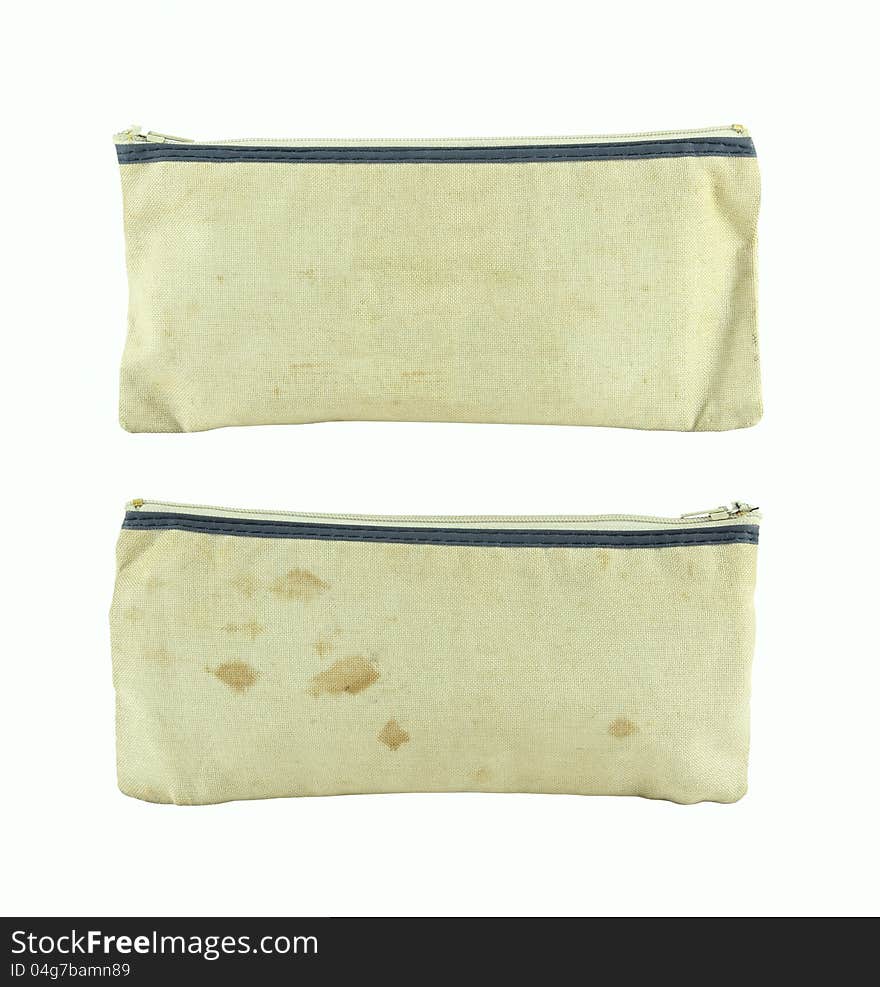 Old purse front and back side