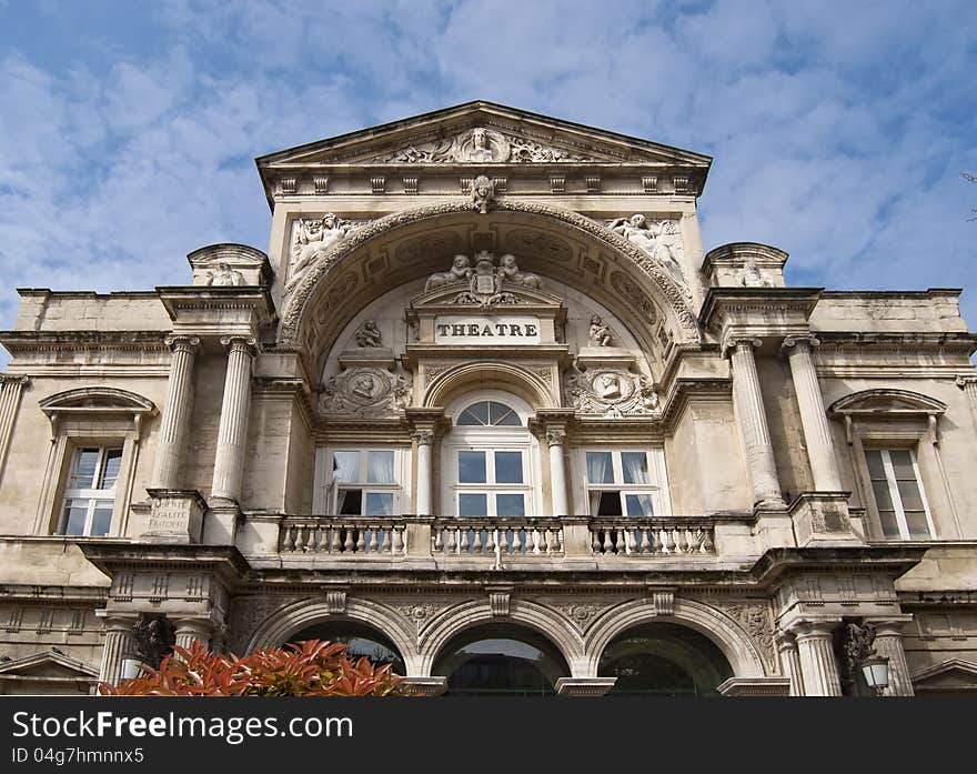 Municipal theatre of Avignon in France. Municipal theatre of Avignon in France