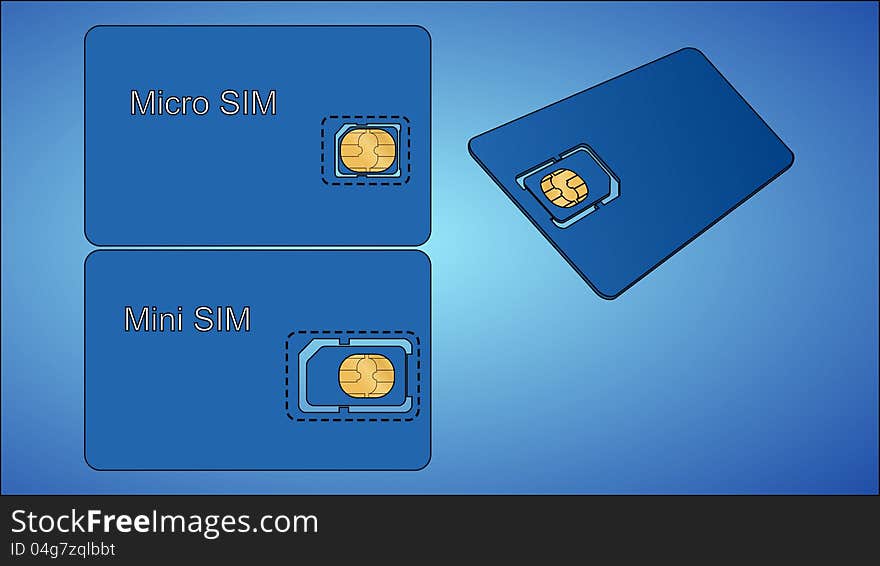 Three Sim cards with carrier