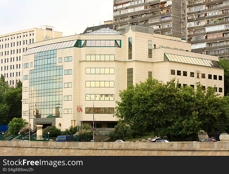 Facade Of High-tech Style Building