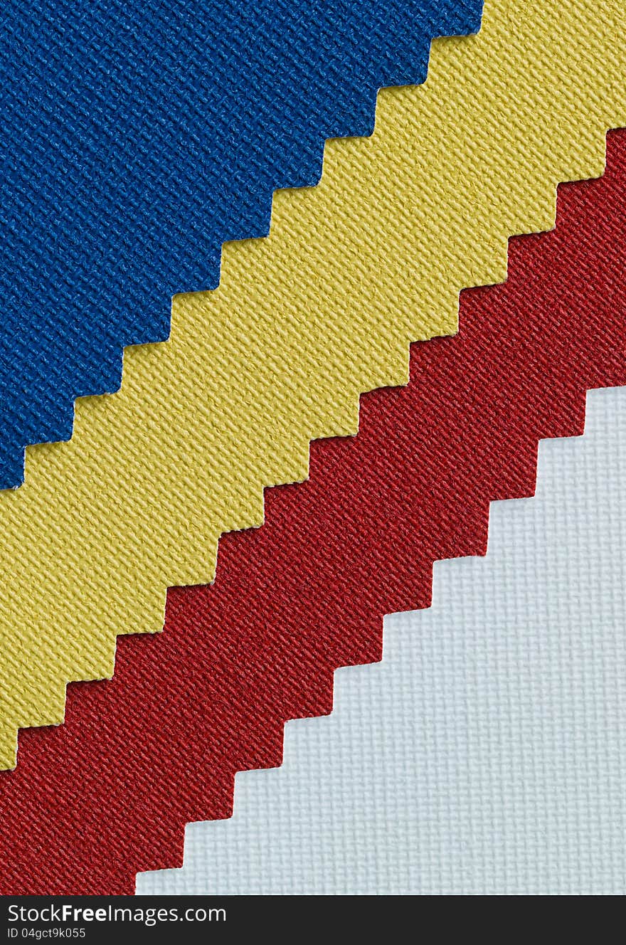 Ticolor fabric detail texture blue red yellow