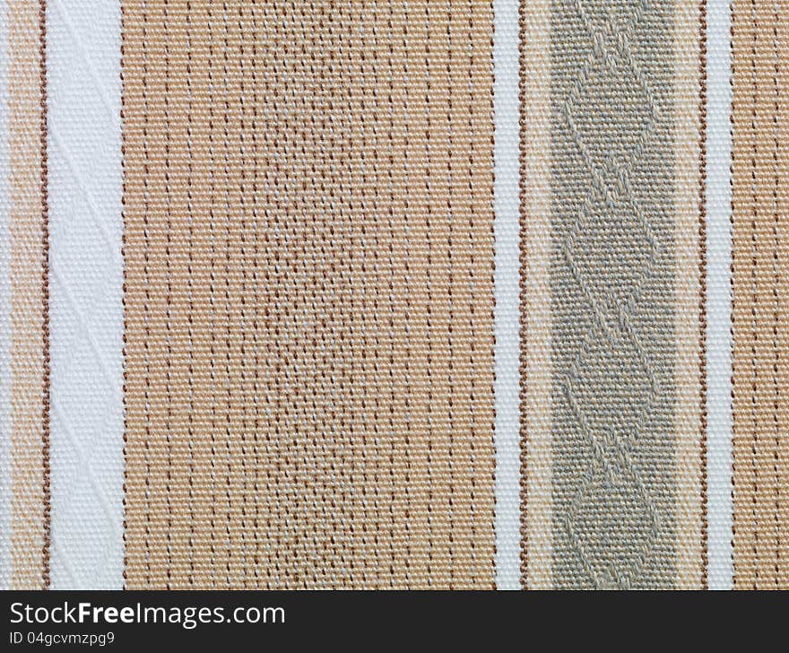 Brown And Beige Retro Fabric