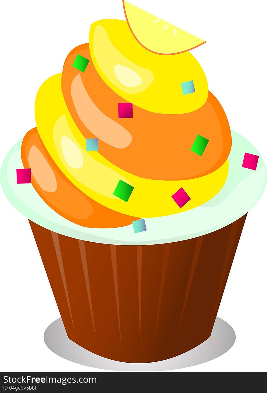 Orange Cupcake