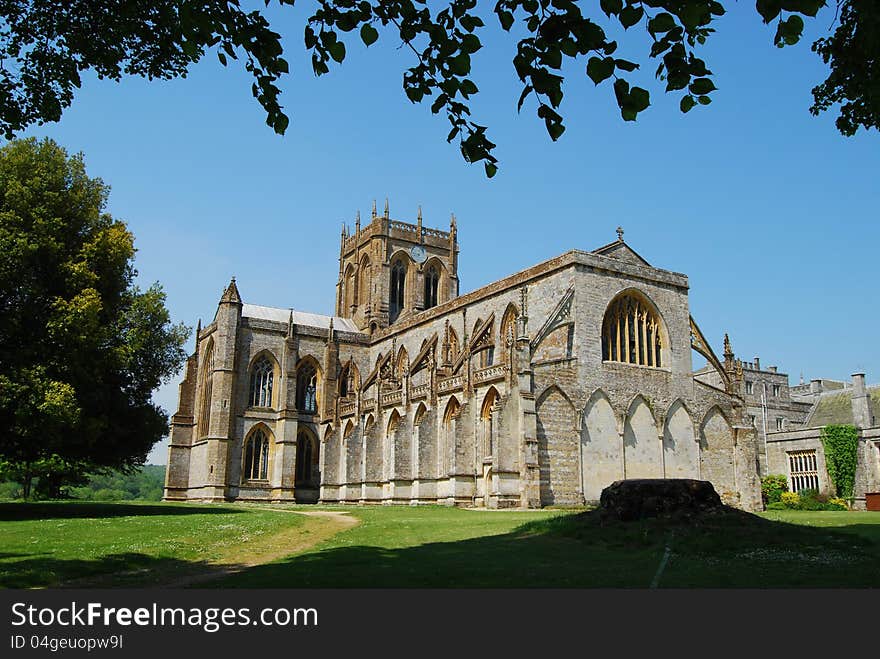 Milton Abbey and Public School in Dorset England. Milton Abbey and Public School in Dorset England