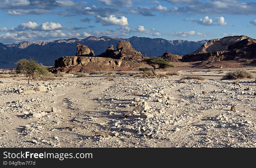 Monument of desert, 25 km north of Eilat, Israel