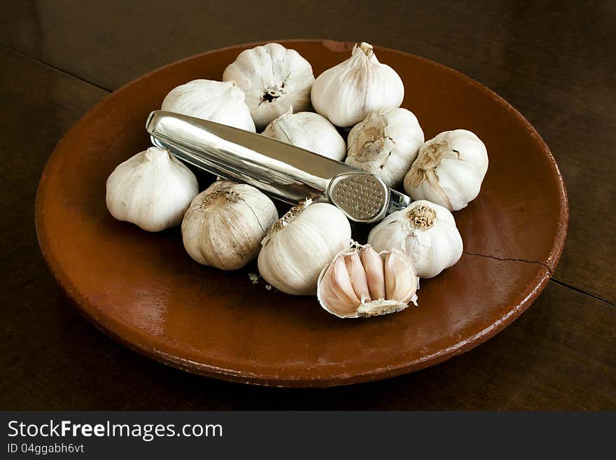 Garlic press