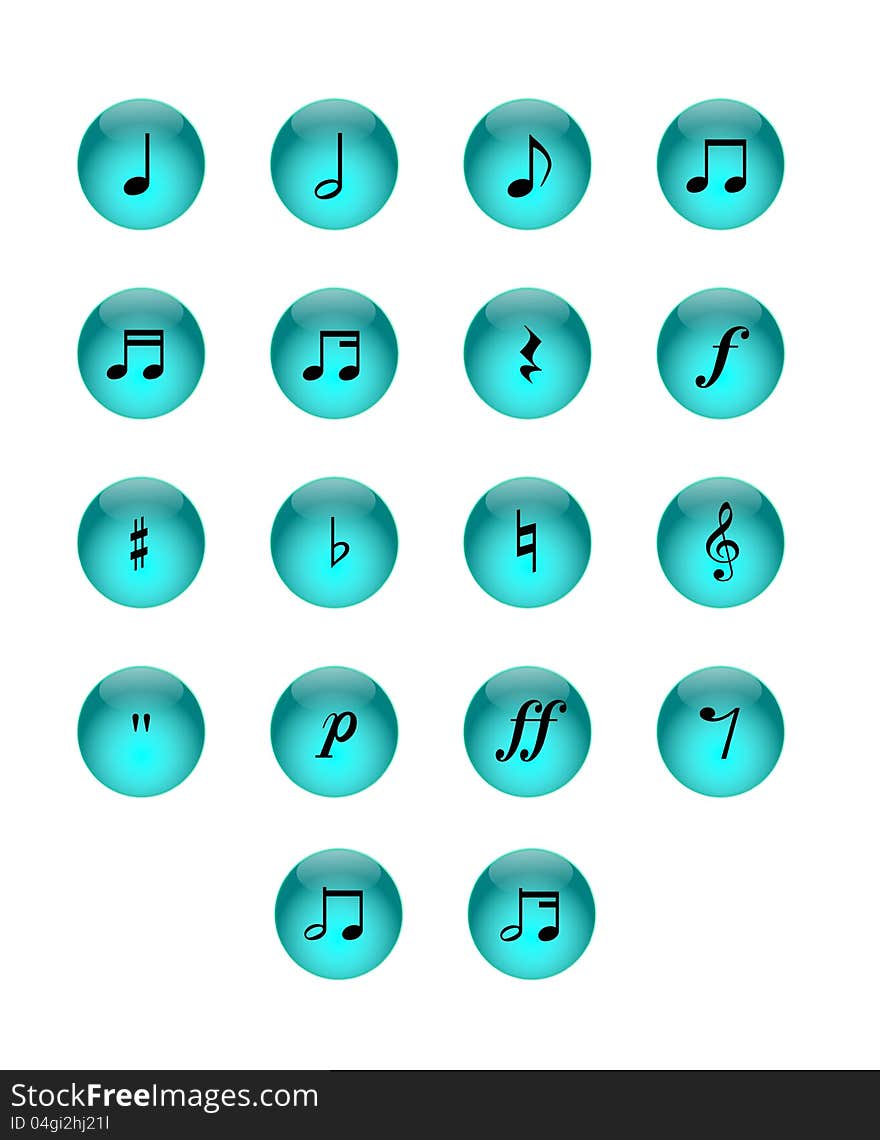 An illustration of Music notes.