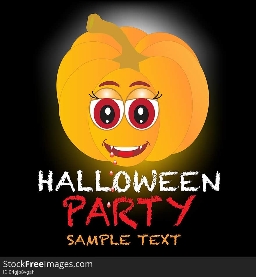 Stock Illustration - a poster on Halloween, a pumpkin. Stock Illustration - a poster on Halloween, a pumpkin.