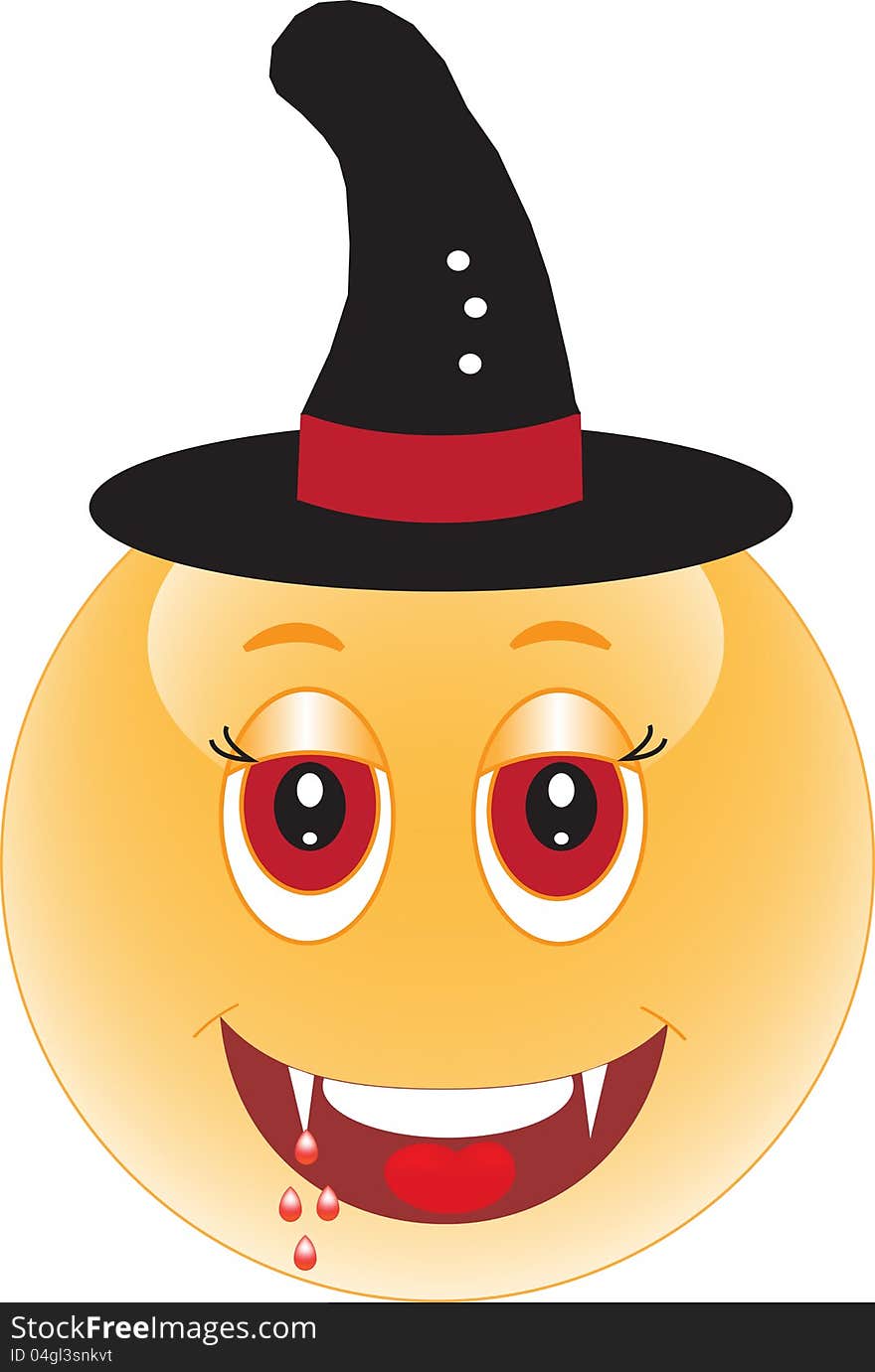 Stock Illustration - Smile. Vampir. Nalloween. Stock Illustration - Smile. Vampir. Nalloween