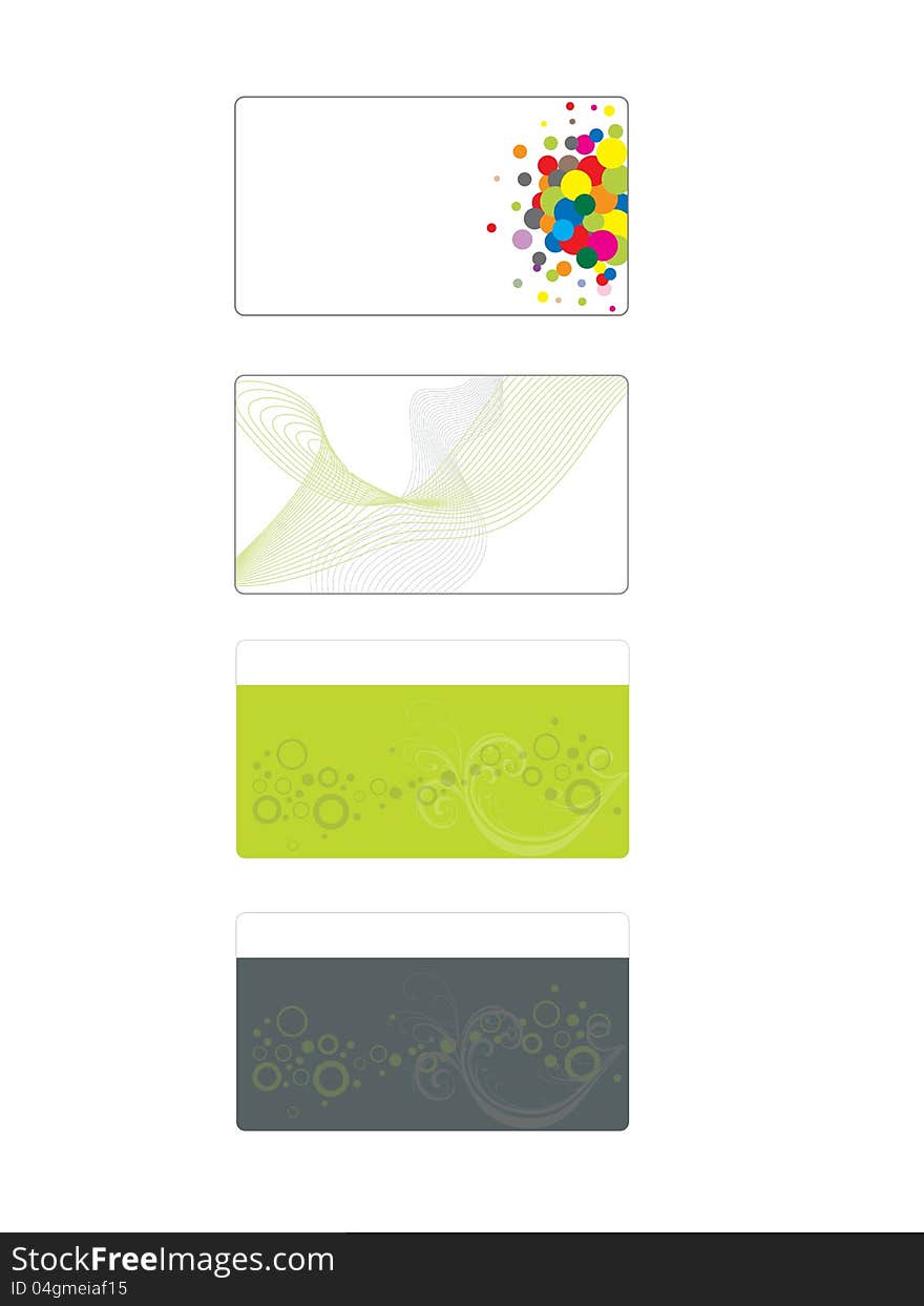 Colorful Modern Business-Card Set.