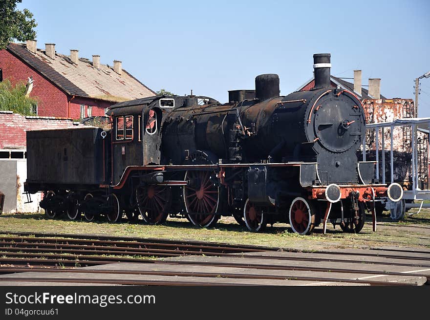 Steam locomotive Pd5-17, Roundhouse Museum Skierniewice