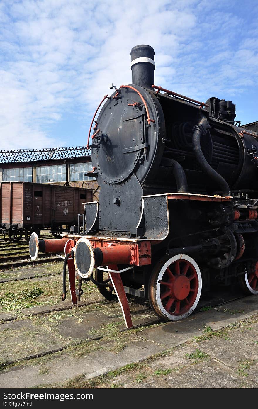 Steam locomotive Pd5-17, Roundhouse Museum Skierniewice