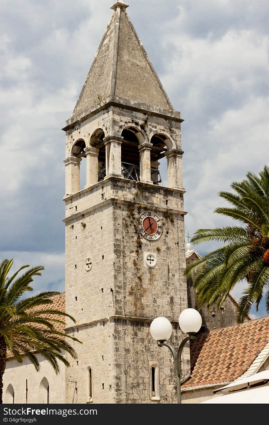 View on bell tower - Trogir