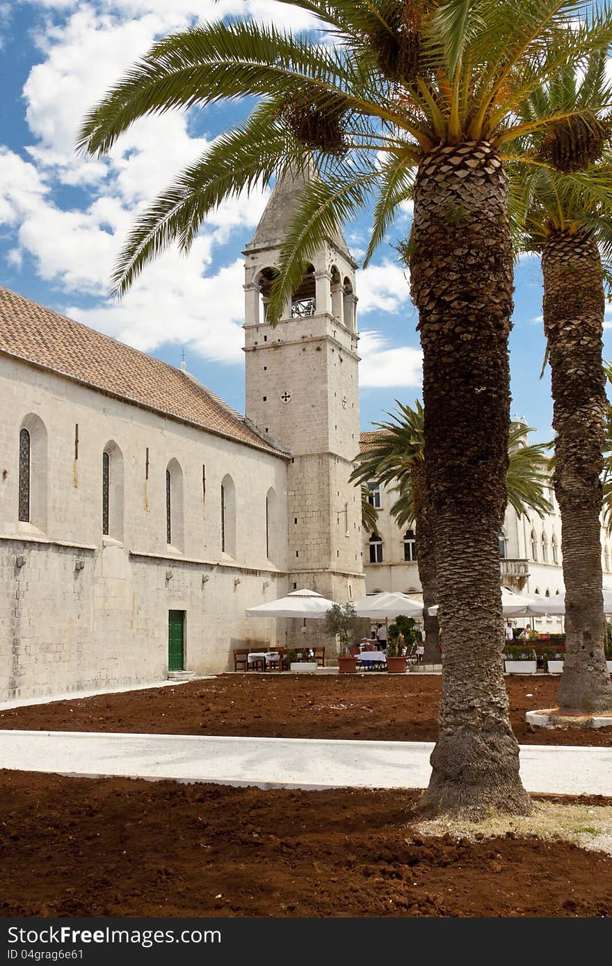 View on old town of Trogir in Croatia. View on old town of Trogir in Croatia.