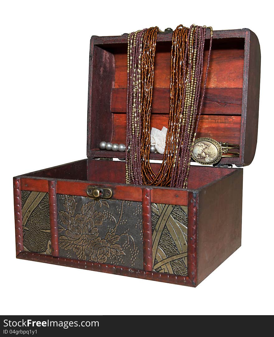 Old Box with jewelry