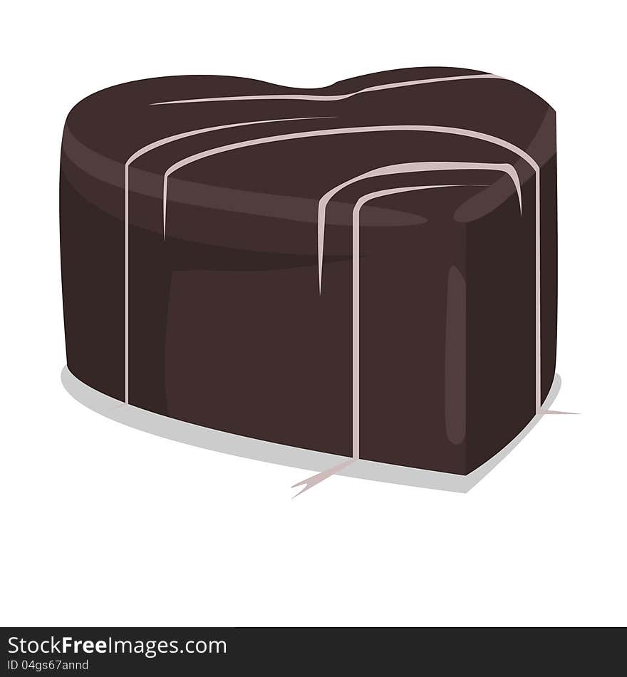 Vector illusrtation of candy-heart