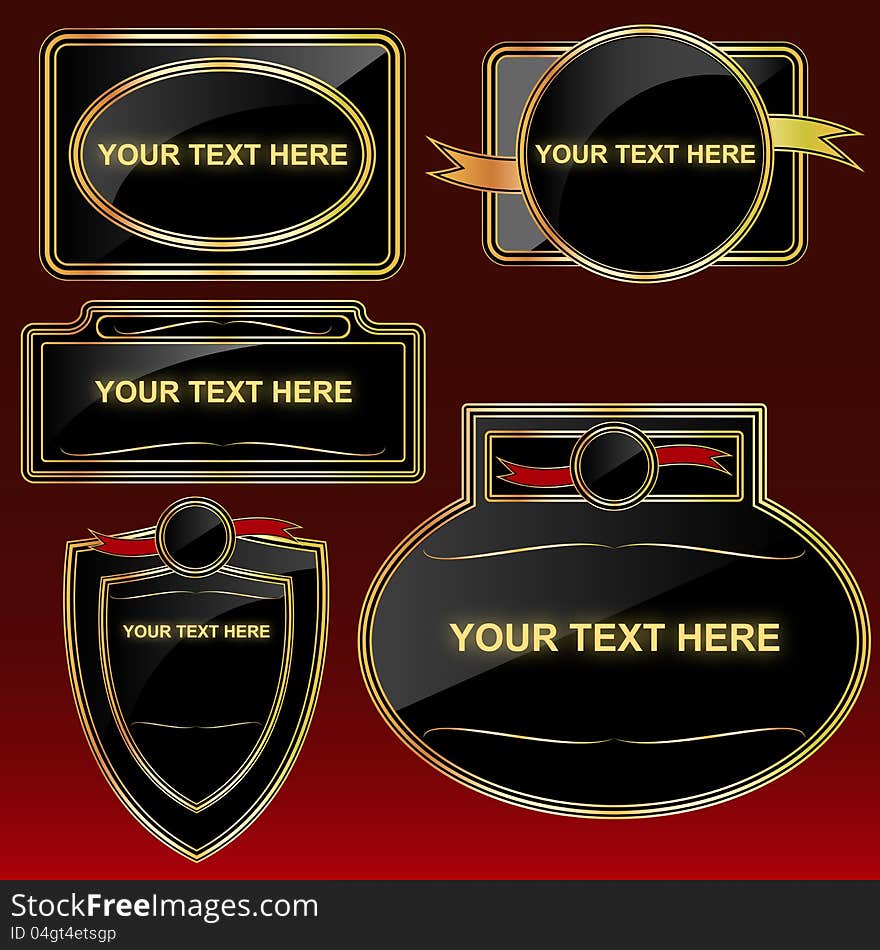 Vector labels set