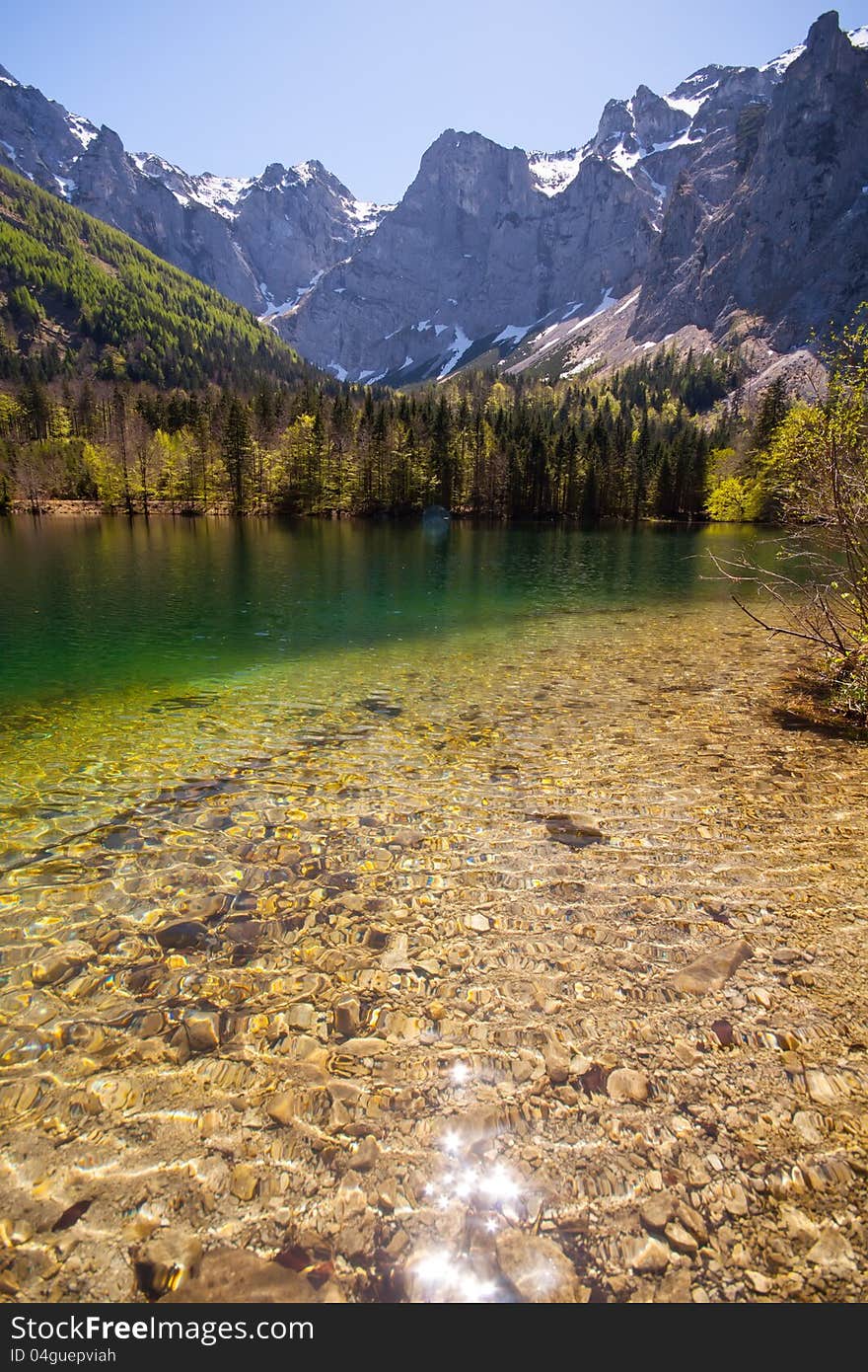 Beautiful lake in austria