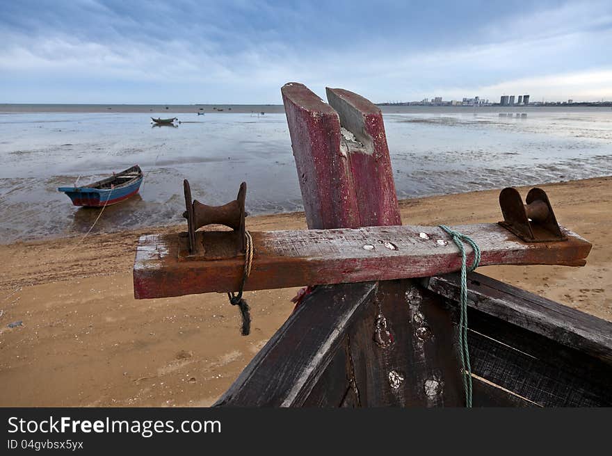 Ships on beach