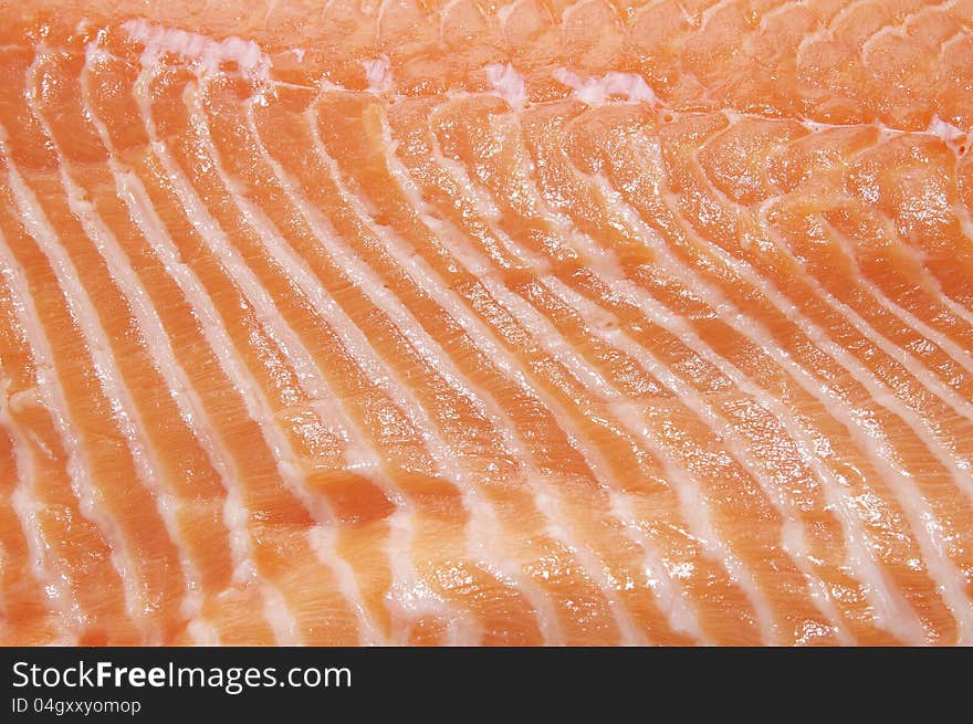 Salmon meat macrophotography  Natural, Orange,