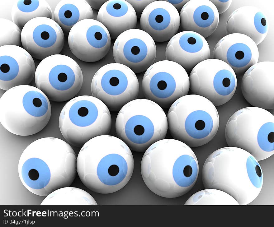 Blue eye balls