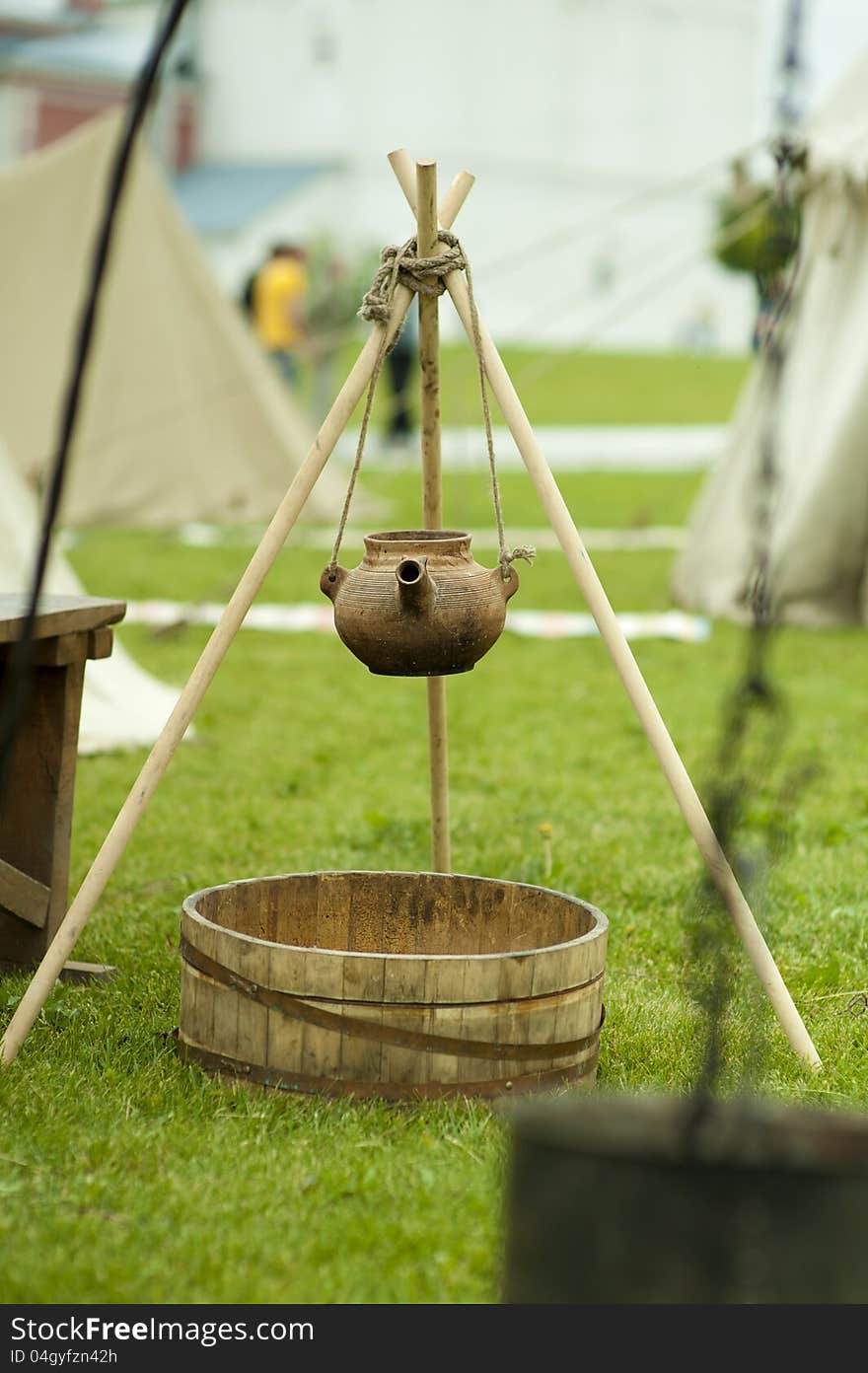 Clay washstand