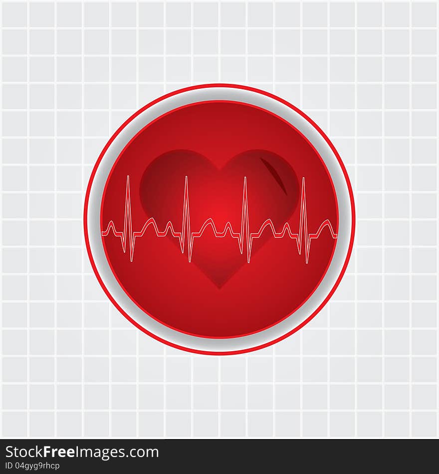 Heart whit ekg