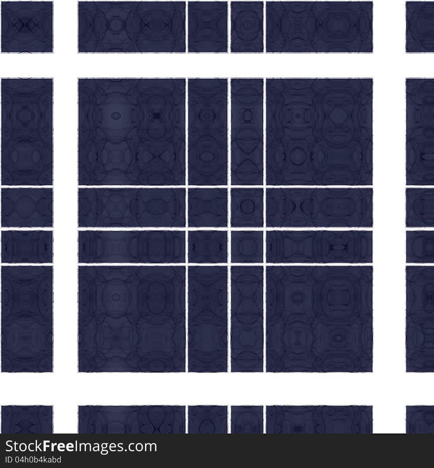 Seamless Repeating Block Pattern In Blue And White