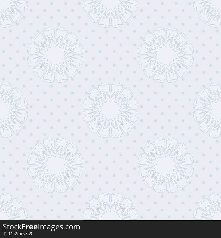 Vector Blue Seamless Background.