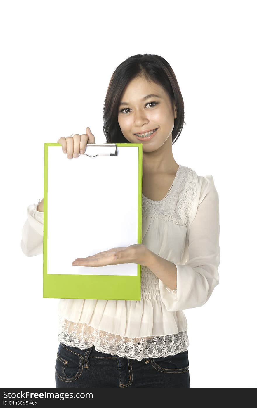 Woman Show Clipboard