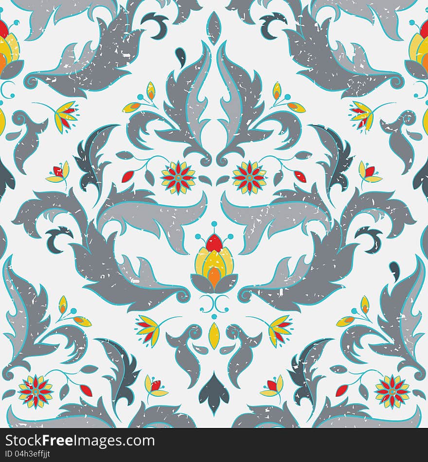 Multicolor seamless pattern