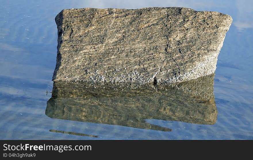 Reflection of rock