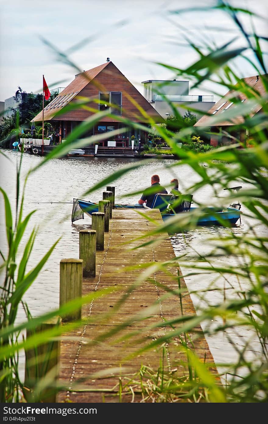 Fishermen On Bridge