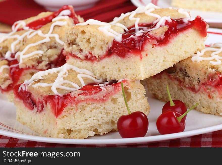 Closeup of Cherry Bars