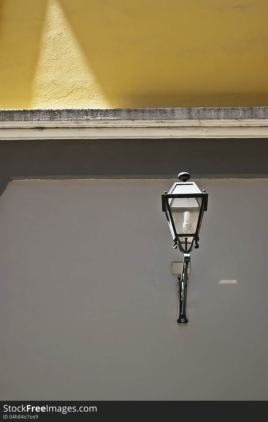 Old-fashioned street lamp