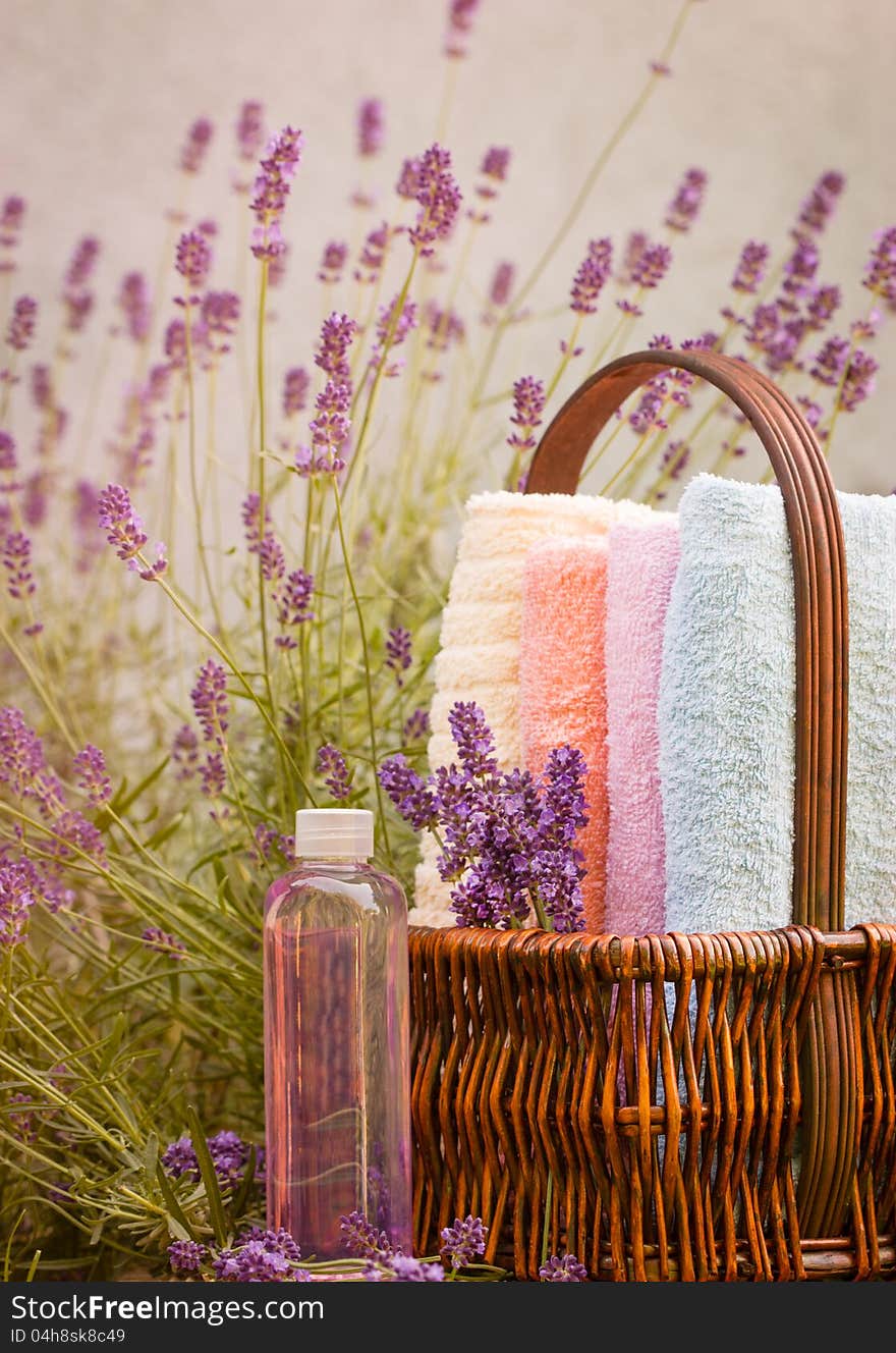 Lavender in spa