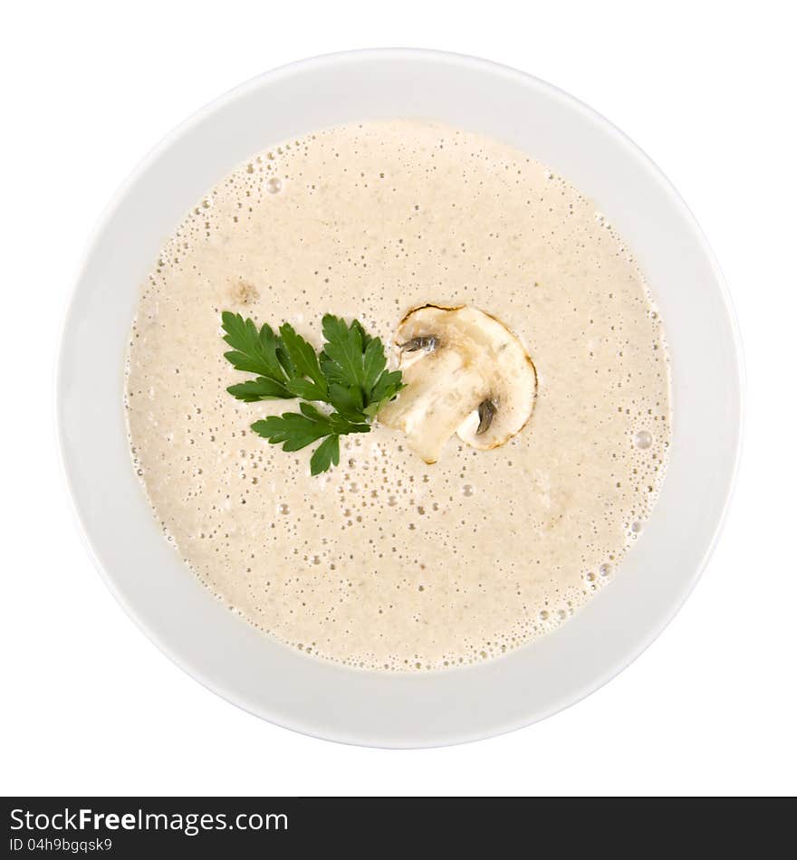 Fresh Sweet Mushroom Cream Soup