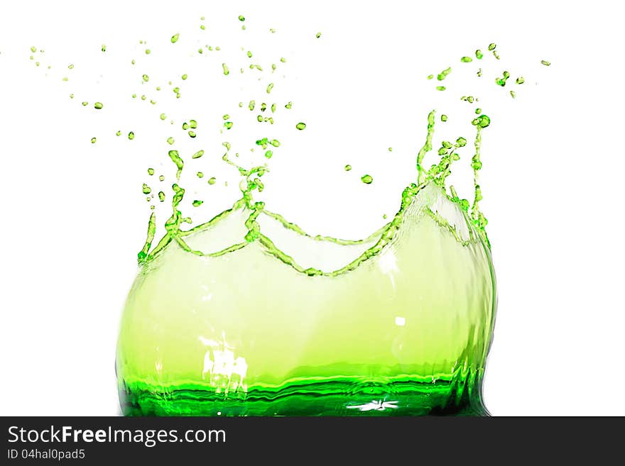 Green Water Splash