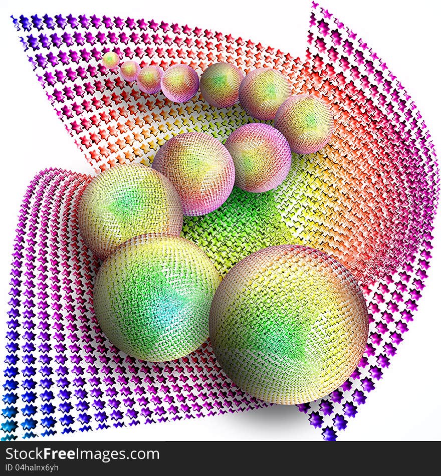 Illustration of twelve colorful balls. Illustration of twelve colorful balls.