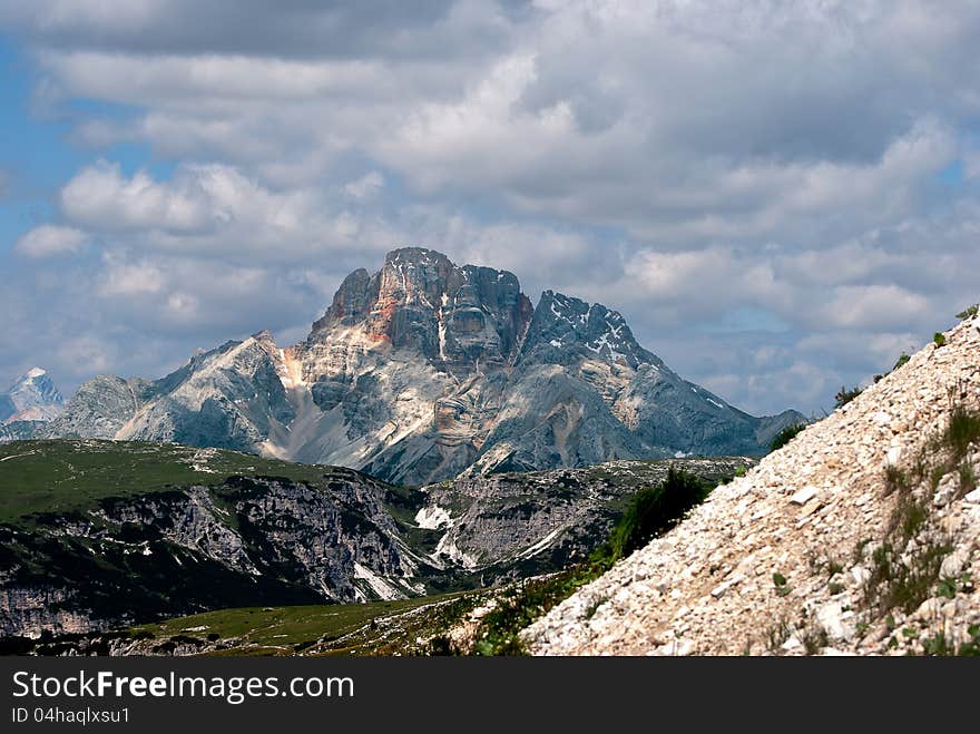 Summer panorama in italian alps. Summer panorama in italian alps