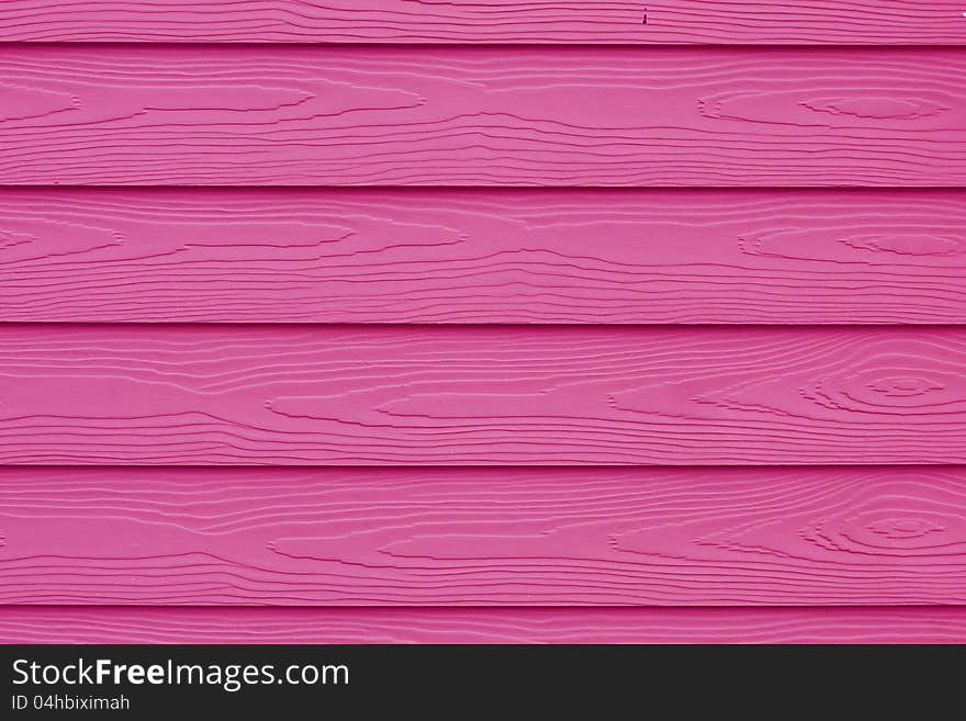 Pink wood wall