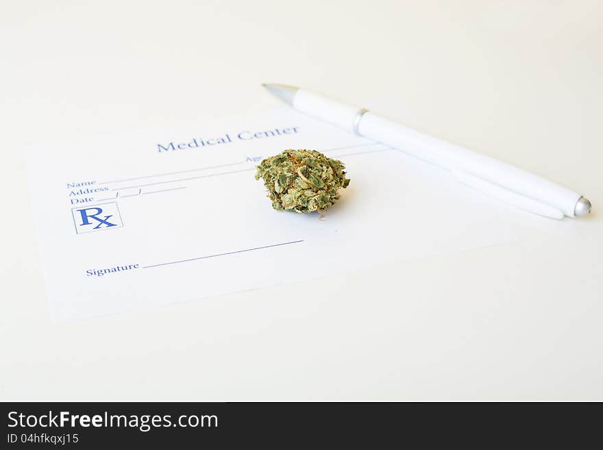 Prescription for legal medical marijuana