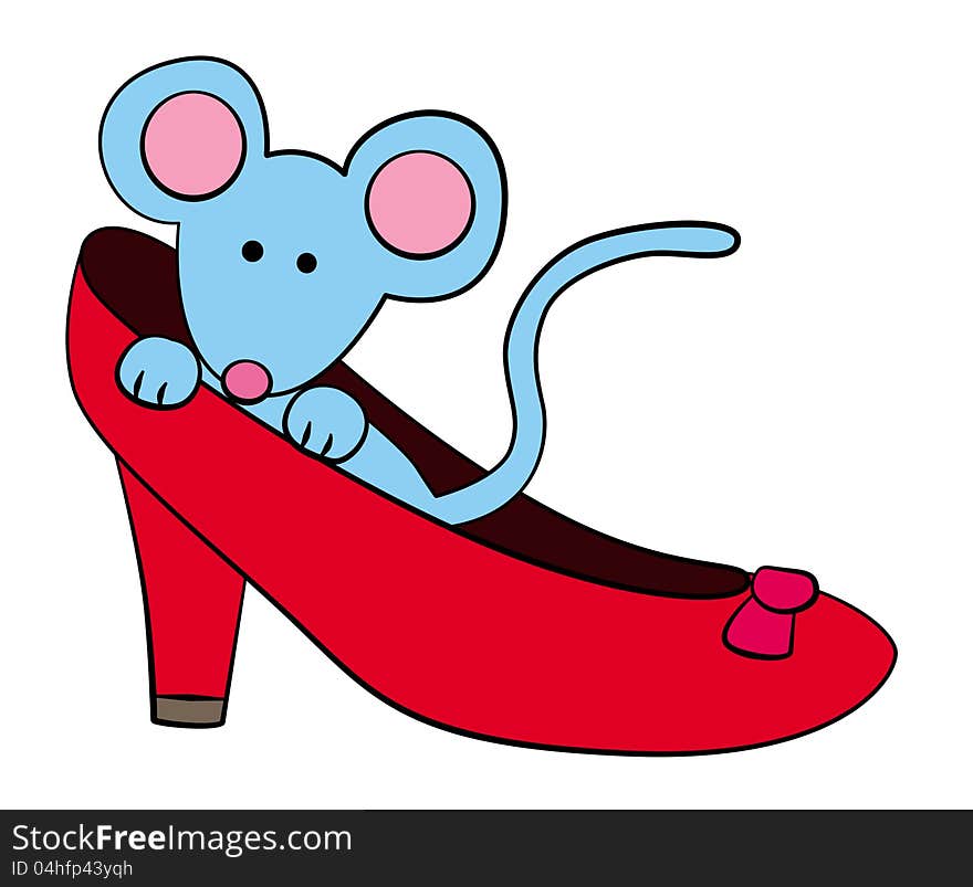 Mouse In Shoe