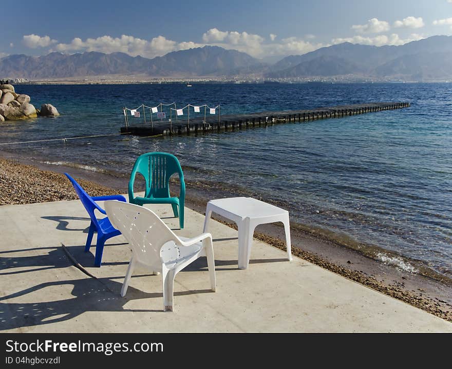 Southern Beach Of Eilat, Israel