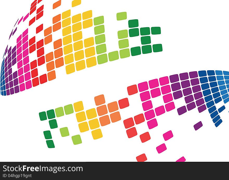 Mosaic abstract bright background Vector